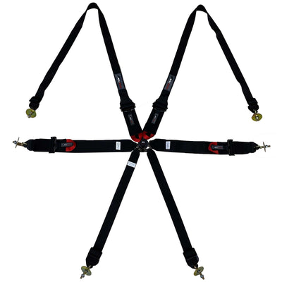 Cinto Racing 6 Pontos de 3" e 2" compatível com Sistema Hans Certificado FIA 8853-2016 Validade 12/2031