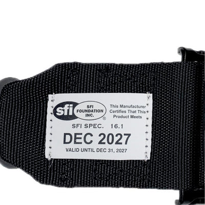 Cinto Racing 5 Pontos de 3" Polegadas Certificado SFI 16.1 Validade 12/2027 - Preto