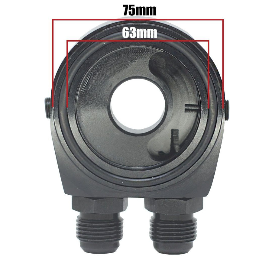 Suporte Completo Vermelho de Filtro de Óleo para Radiador Remoto (Tipo Sandwich Plate)