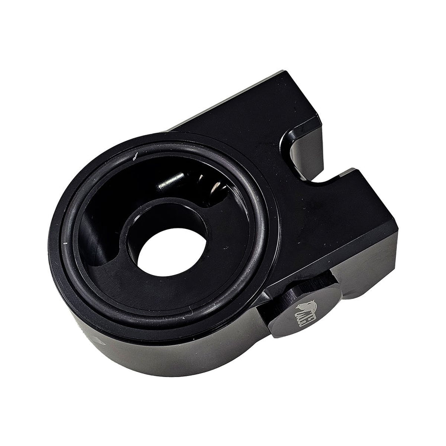 Suporte de Filtro de Óleo para Radiador Remoto com Termostato 80° C (Tipo Sandwich Plate) - Preto