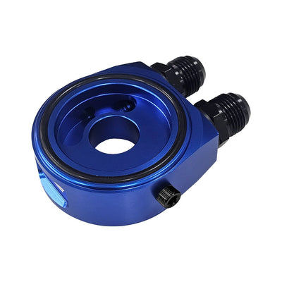 Suporte Completo Azul de Filtro de Óleo para Radiador Remoto (Tipo Sandwich Plate)