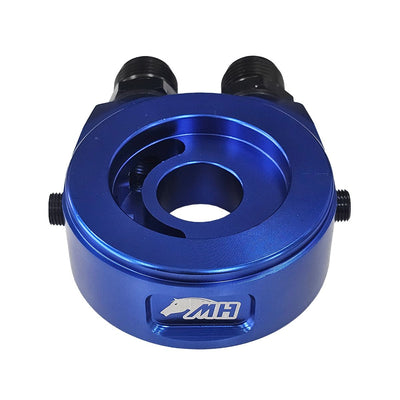 Suporte Completo Azul de Filtro de Óleo para Radiador Remoto (Tipo Sandwich Plate)