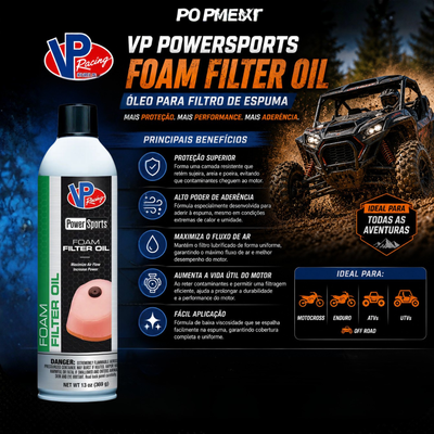 Óleo para Filtro de Ar de Espuma VP Powersports 369ml