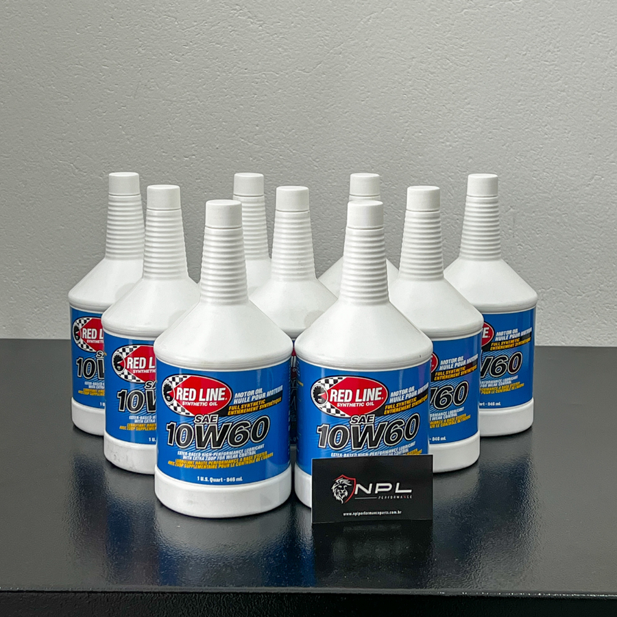 Red Line 10W60 Motor Oil 946ml - 10 unidades (9,46 Litros)