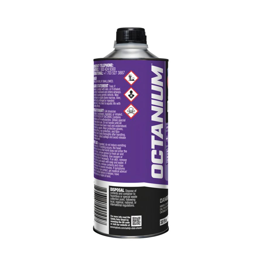 Octanium Madditive (ROXO) Octane Booster Com Chumbo 946ml 1QT VP Racing Fuels