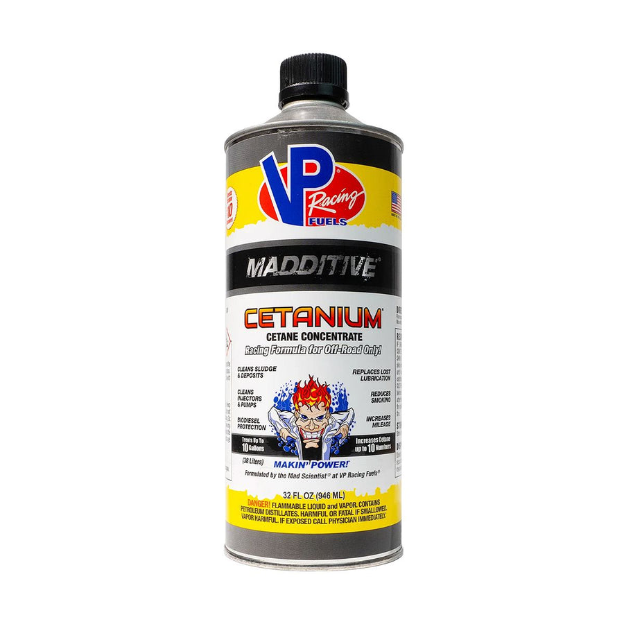 Cetanium Madditive Diesel Cetane Booster Fuel Supplement 946ml 1QT VP Racing Fuels