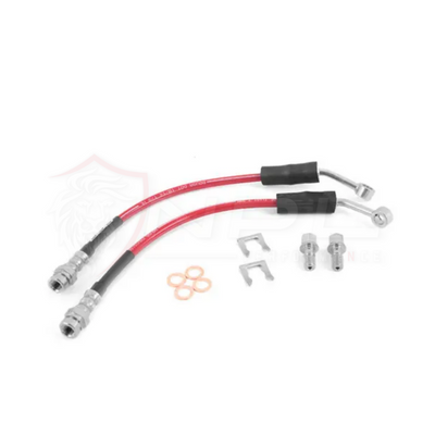 Aeroquip De Freios Em Malha De Aço Traseiro Ecs Tuning Vw Jetta Mk7 Gli, Tiguan Mqb, Audi S3 8v, 8S TTRS, RS3, TTS ECS Tuning