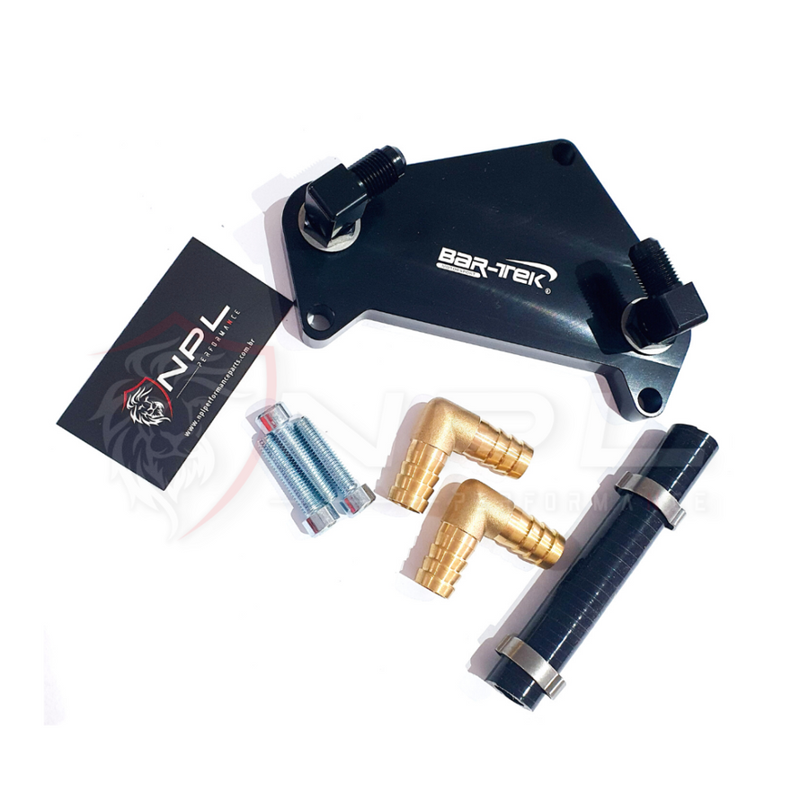 Plate Adaptador Para Radiador de Óleo Câmbio DSG DQ250 BAR-TEK Motorsport