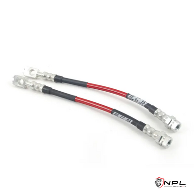 Kit Completo Aeroquip de Freios em Malha de Aço dianteiro e traseiro VW Jetta MK6, Fusca, Audi A3 8P ECS Tuning