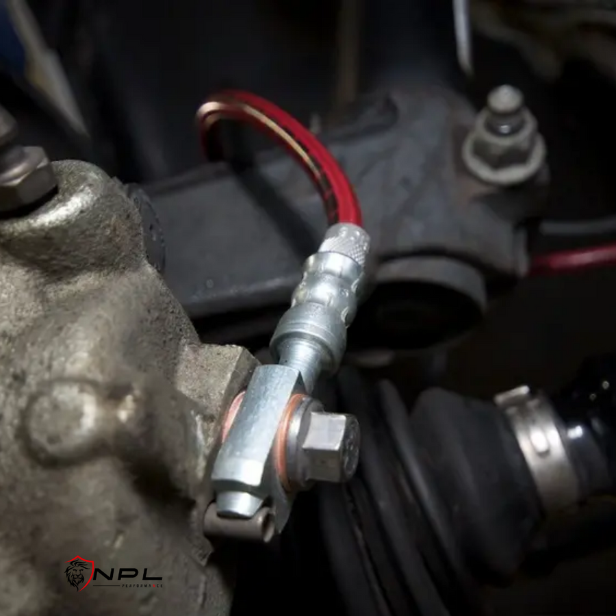 Kit Completo Aeroquip de Freios em Malha de Aço dianteiro e traseiro VW Jetta MK6 , Fusca, Audi A3 8P ECS Tuning