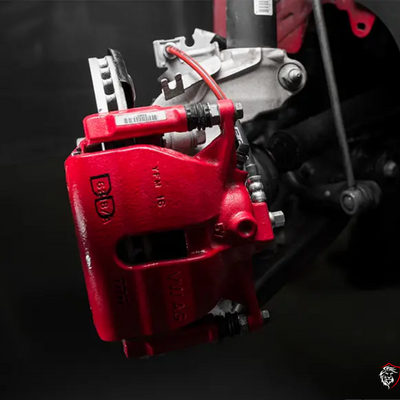 Kit Completo Aeroquip de Freios em Malha de Aço Frente e Trás VW Golf MK7 GTI ECS Tuning