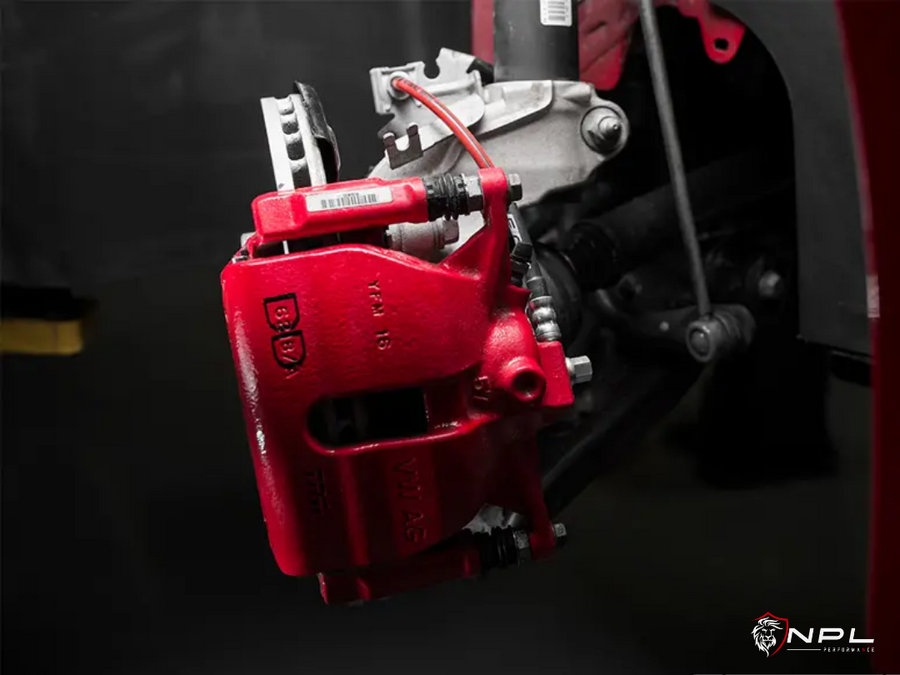 Kit Completo Aeroquip de Freios em Malha de Aço Frente e Trás VW Golf MK7 GTI ECS Tuning