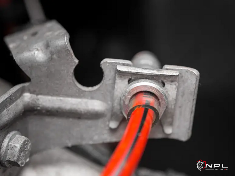 Kit Completo Aeroquip de Freios em Malha de Aço Frente e Trás VW Golf MK7 GTI ECS Tuning