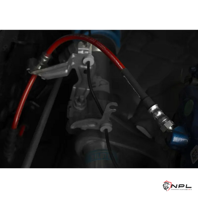 Kit Completo Aeroquip de Freios em Malha de Aço Dianteiro e Traseiro para BMW F80 M3, F8X M4, F87 M2 e M2 Competition ECS Tuning