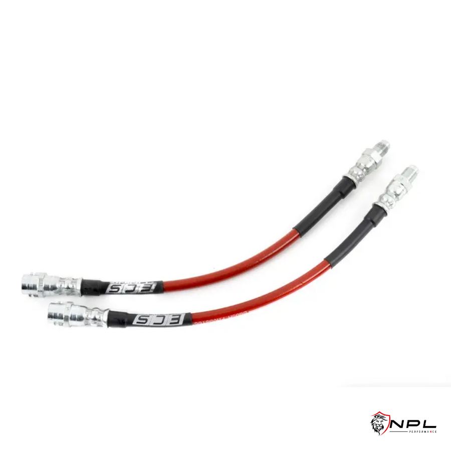 Kit Completo Aeroquip de Freios em Malha de Aço Dianteiro e Traseiro para BMW F80 M3, F8X M4, F87 M2 e M2 Competition ECS Tuning