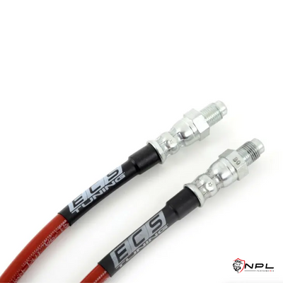 Kit Completo Aeroquip de Freios em Malha de Aço Dianteiro e Traseiro para BMW F80 M3, F8X M4, F87 M2 e M2 Competition ECS Tuning