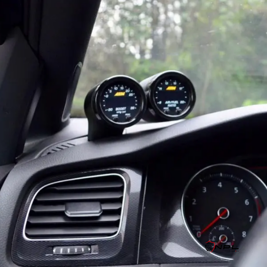 Suporte Copo Duplo para Manômetro de 52 mm para VW Golf GTI MK7 / 7.5 CJM Industries