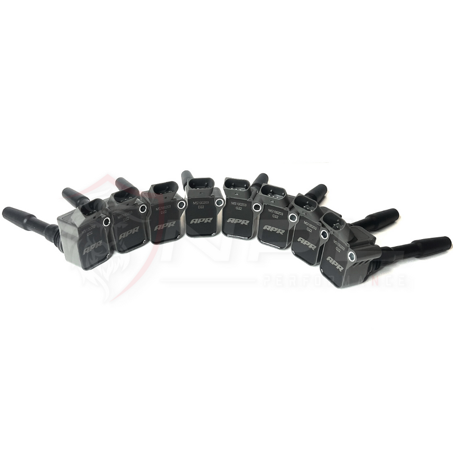 Kit 8 Bobinas de Ignição de Alta Performance APR para AUDI C8 RS7, RS6 (2021+), D5 S8, 4M RS Q8, SQ7, SQ8 Quattro 4.0T APR