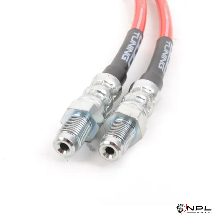 Aeroquip De Freios Em Malha de Aço Dianteiro Para BMW F2X, F3X, F80 e G80 M3, F8X e G82 M4, F87 M2 e M2 Competition ECS Tuning