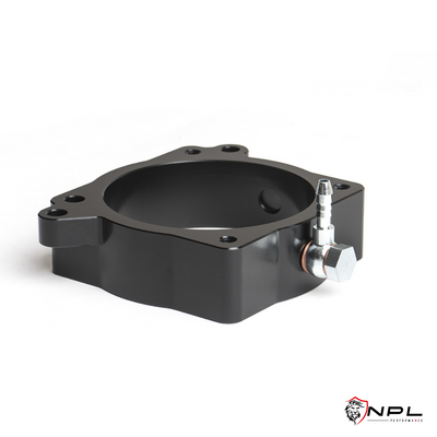 Espaçador do Throttle Body CTS Turbo Para RS3/TTRS (8V.2/8S) 2018+ com Boost Tap e Porta para Injeção de Água/Metanol CTS Turbo