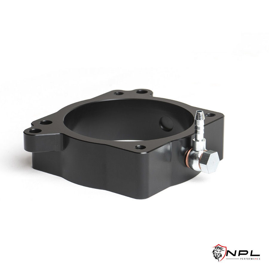 Espaçador do Throttle Body CTS Turbo Para RS3/TTRS (8V.2/8S) 2018+ com Boost Tap e Porta para Injeção de Água/Metanol CTS Turbo