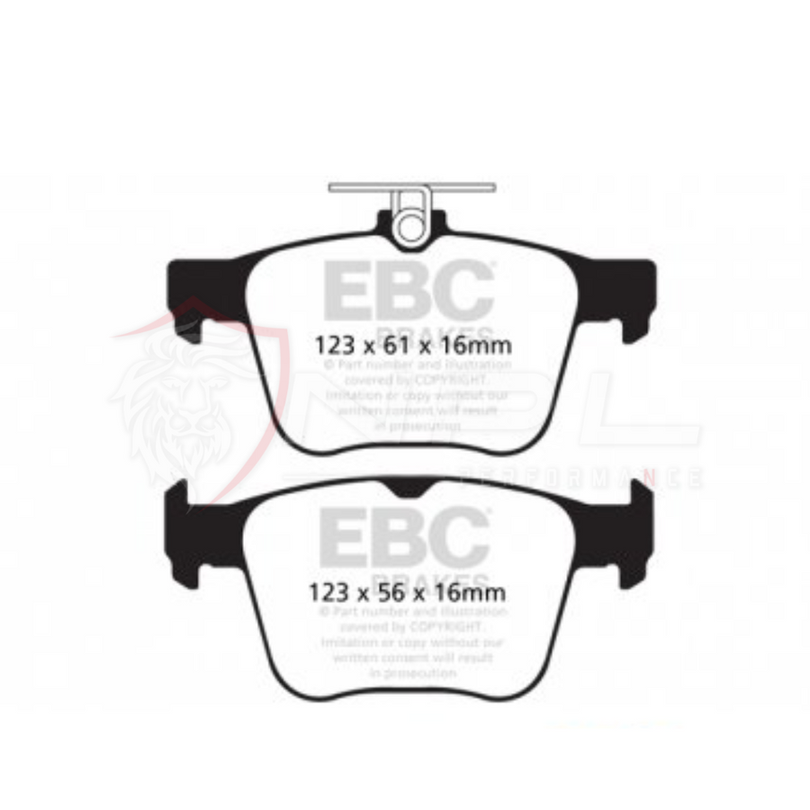 Pastilhas de Freio Traseira Audi/Vw EBC YellowStuff DP42173R (310mm) EBC Brakes