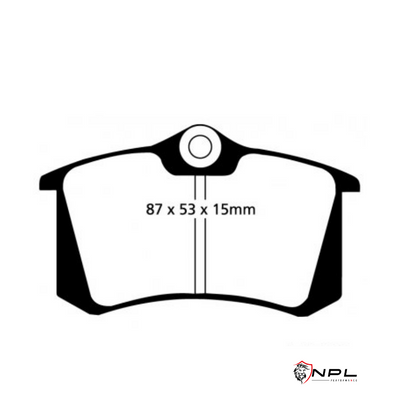 Pastilhas de Freio Traseira VW/Audi EBC YellowStuff DP4680R EBC Brakes