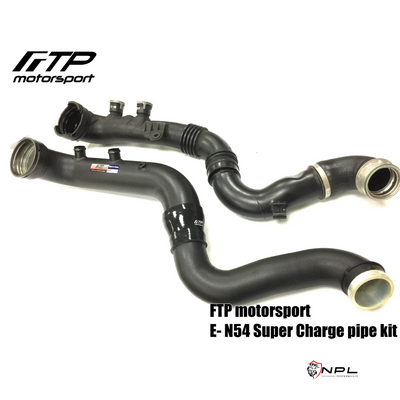 Charge Pipe + Air Induction Pipe FTP Motorsport Para BMW E8X e E9X Motor N54 135I, 335I FTP Motorsport