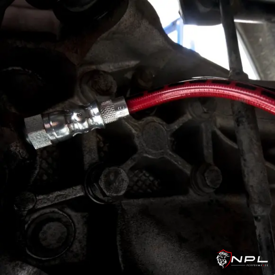 Kit Completo Aeroquip de Freios em Malha de Aço dianteiro e traseiro MINI R55 / R56 / R57 / R58 / R59 ECS Tuning