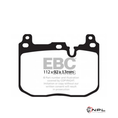 Pastilhas De Freio Dianteira Bmw Ebc Yellowstuff Dp42130r M135i, 335i, M2, M3, M4, M140i, M240i EBC Brakes