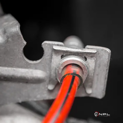 Aeroquip De Freios Em Malha De Aço Dianteiro Ecs Tuning Vw Golf Mk7 Gti, Jetta Mk7 Gli, Tiguan Mqb, Audi A3, S3 8v ECS Tuning