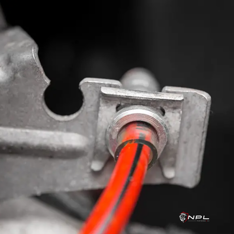 Aeroquip De Freios Em Malha De Aço Dianteiro Ecs Tuning Vw Golf Mk7 Gti, Jetta Mk7 Gli, Tiguan Mqb, Audi A3, S3 8v ECS Tuning