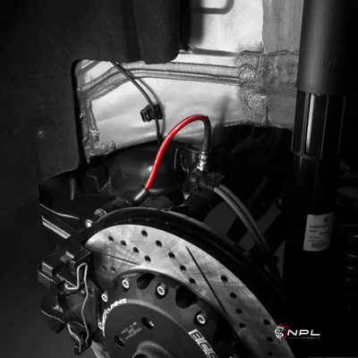 Aeroquip De Freios Em Malha De Aço Traseiro Ecs Tuning Vw Jetta Mk7 Gli, Tiguan Mqb, Audi S3 8v, 8S TTRS, RS3, TTS ECS Tuning