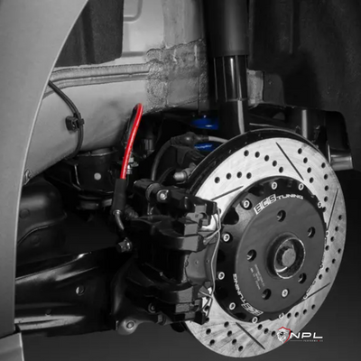 Aeroquip De Freios Em Malha De Aço Traseiro Ecs Tuning Vw Jetta Mk7 Gli, Tiguan Mqb, Audi S3 8v, 8S TTRS, RS3, TTS ECS Tuning