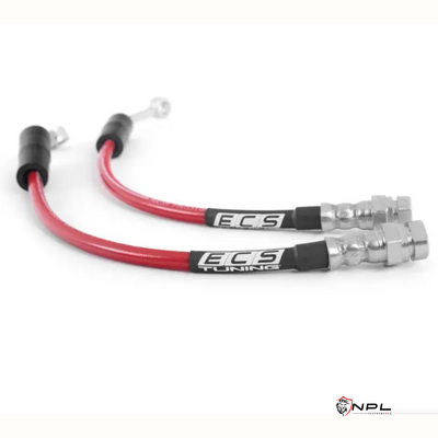 Aeroquip De Freios Em Malha De Aço Traseiro Ecs Tuning Vw Jetta Mk7 Gli, Tiguan Mqb, Audi S3 8v, 8S TTRS, RS3, TTS ECS Tuning