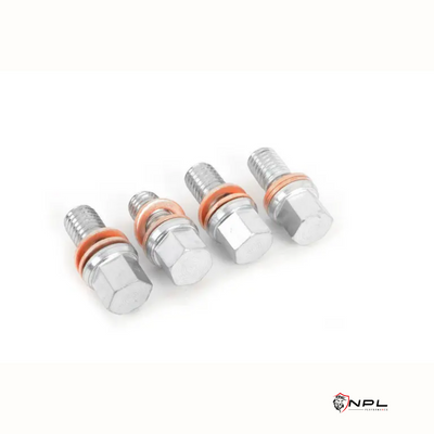 Kit Completo Aeroquip de Freios em Malha de Aço Dianteiro e Traseiro VW Jetta MK7 GLI, Tiguan MQB / AUDI A3, S3 8V ECS Tuning