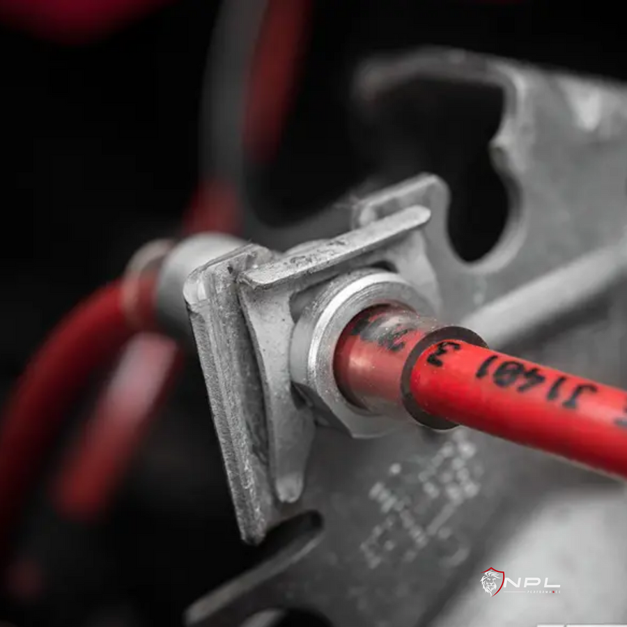 Aeroquip De Freios Em Malha De Aço Dianteiro Ecs Tuning Vw Golf Mk7 Gti, Jetta Mk7 Gli, Tiguan Mqb, Audi A3, S3 8v ECS Tuning