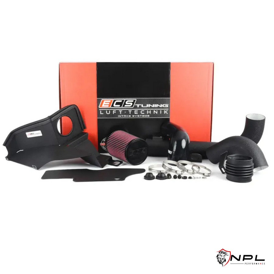 Intake ECS Tuning em Alumínio Para Audi A3 8P 2.0T Tfsi EA113- Com Defletor de Calor ECS Tuning