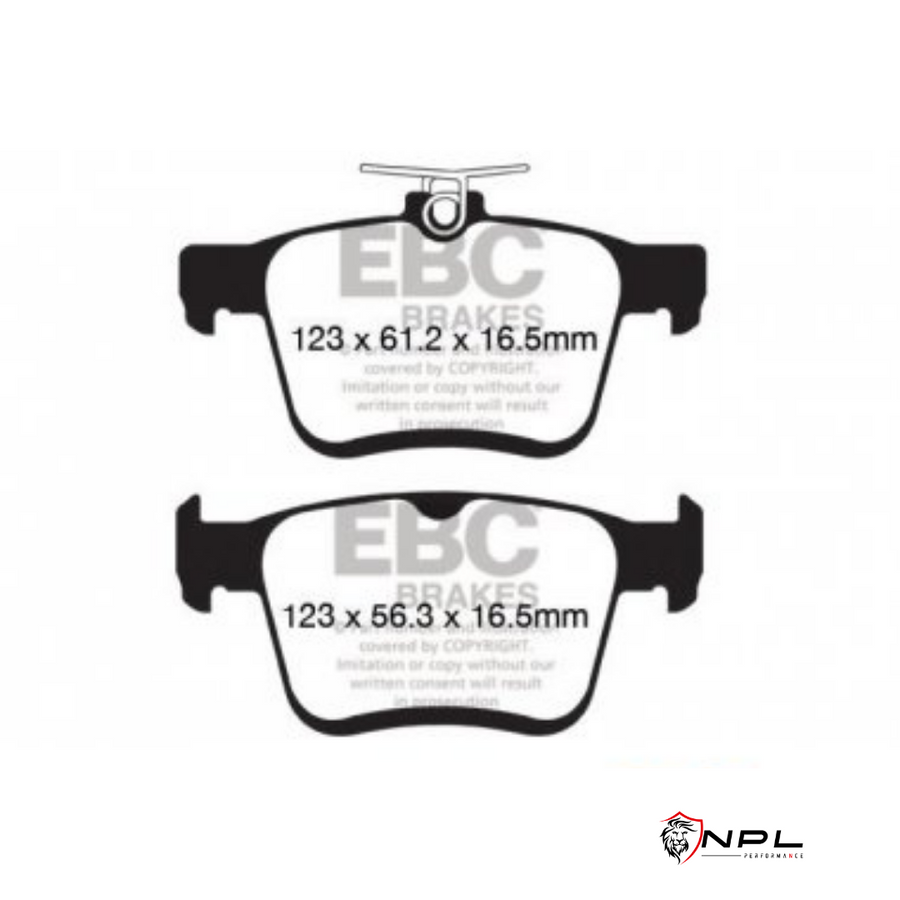 Pastilhas de Freio Traseira Audi/VW EBC YellowStuff  DP42153R (300mm) EBC Brakes