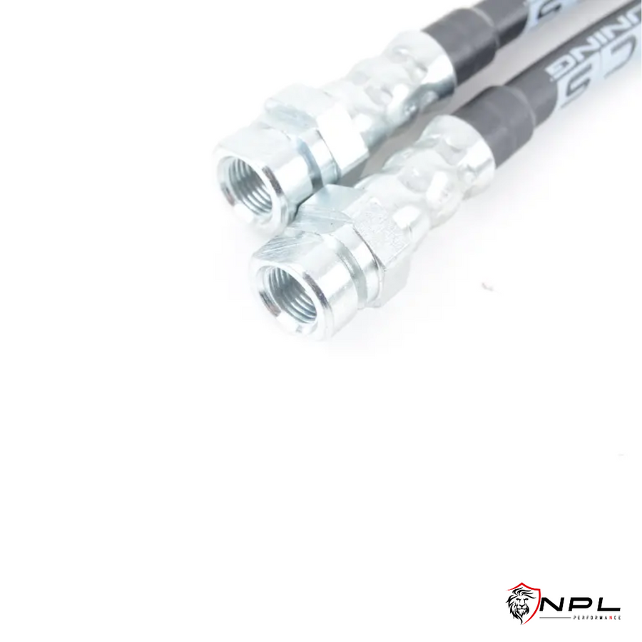 Aeroquip de Freios em Malha de Aço Dianteiro AUDI B9 RS4, RS5 2.9T e S4, S5 3.0T ECS Tuning