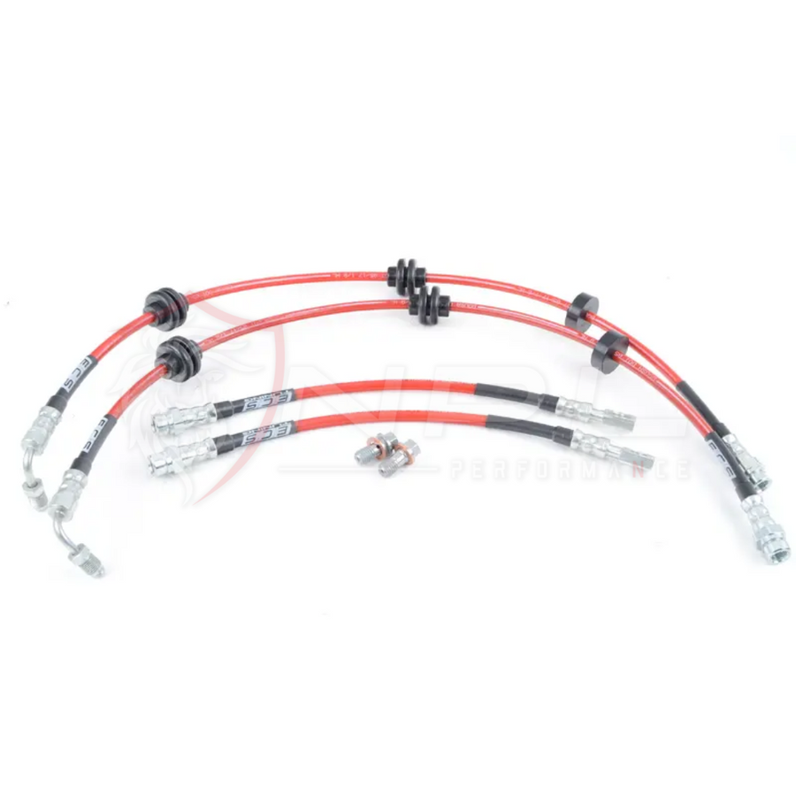 Kit Completo Aeroquip de Freios em Malha de Aço Dianteiro e Traseiro AUDI B9 RS4, RS5 2.9T e S4, S5 3.0T ECS Tuning