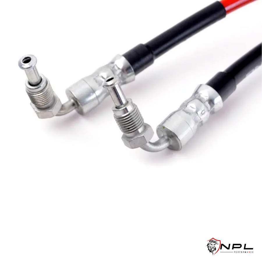 Aeroquip de Freios em Malha de Aço Dianteiro AUDI B9 RS4, RS5 2.9T e S4, S5 3.0T ECS Tuning