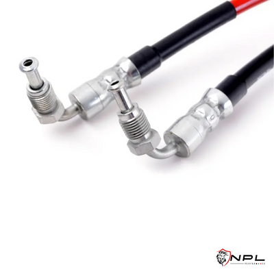 Kit Completo Aeroquip de Freios em Malha de Aço Dianteiro e Traseiro AUDI B9 RS4, RS5 2.9T e S4, S5 3.0T ECS Tuning