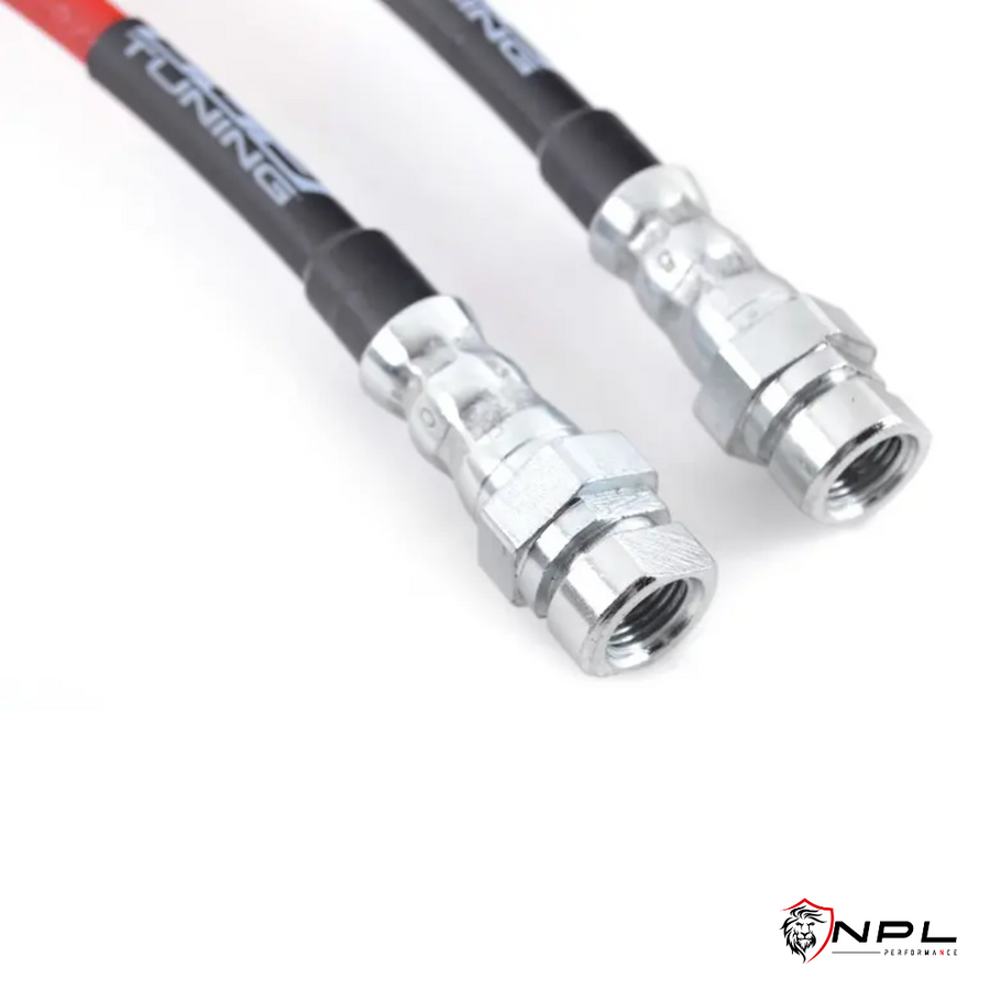 Aeroquip de Freios em Malha de Aço Dianteiro AUDI B9 RS4, RS5 2.9T e S4, S5 3.0T ECS Tuning