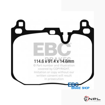 Pastilhas De Freio Dianteira Mini Ebc Yellowstuff Dp42271r EBC Brakes