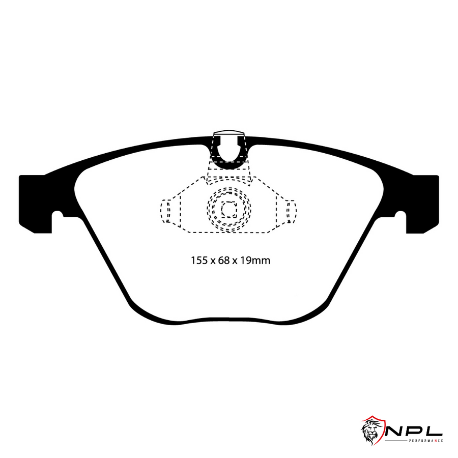 Pastilhas De Freio Dianteira Bmw Ebc Yellowstuff Dp41449r EBC Brakes