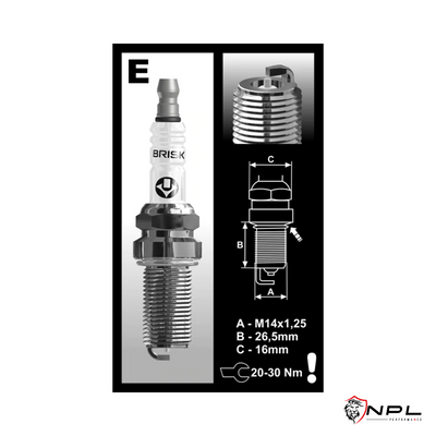 Kit 4 Velas de Ignição Brisk Silver Racing ER10S Para Vw/Audi EA888 Gen3 Brisk