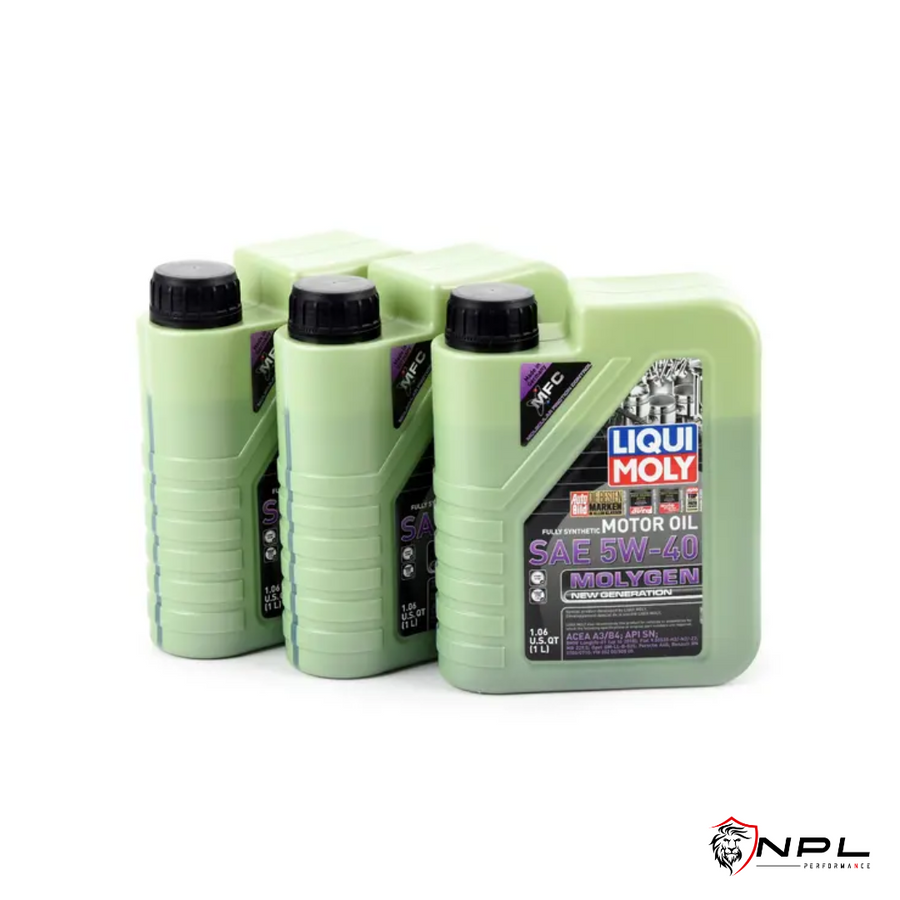 Kit de Troca de Óleo Liqui Moly Molygen Audi B9 RS4 / RS5, C6 S7 / S8  2.9T - Com Bujão Carter NPL Performance Parts