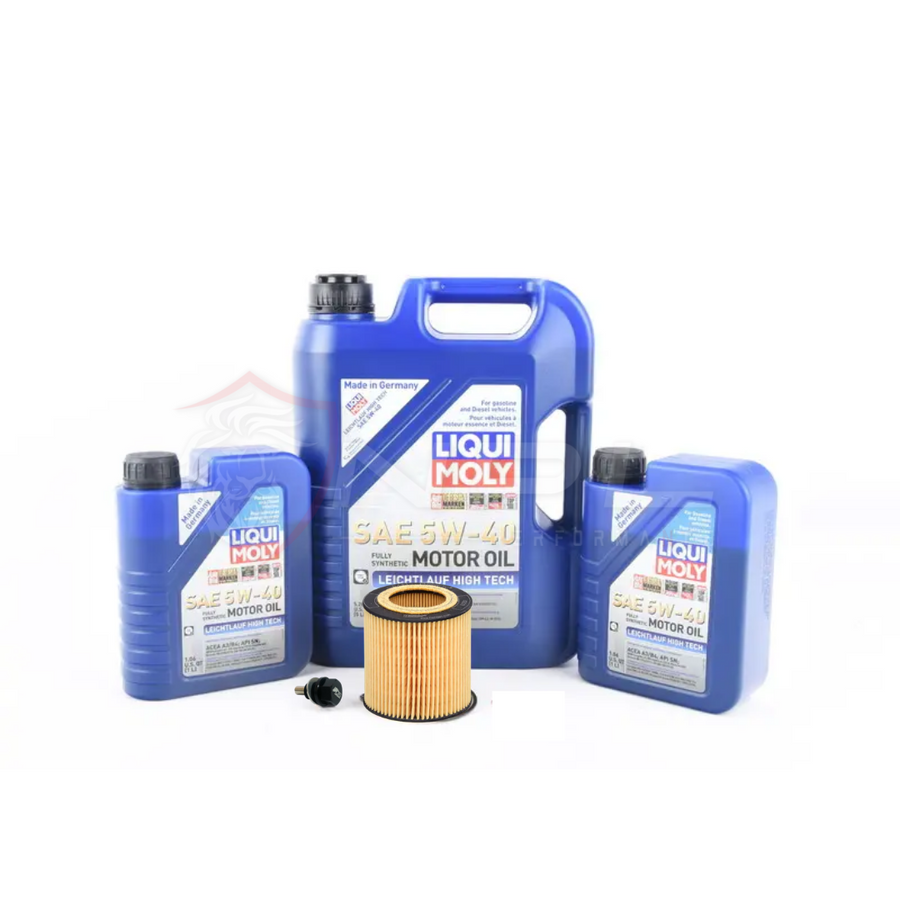 Kit de Troca de Óleo Liqui Moly Para  BMW E8X / E9X / F1X / F3X M235i, 335i, 435i Motor N52, N54, N55 3.0L - Com Bujão Carter NPL Performance Parts