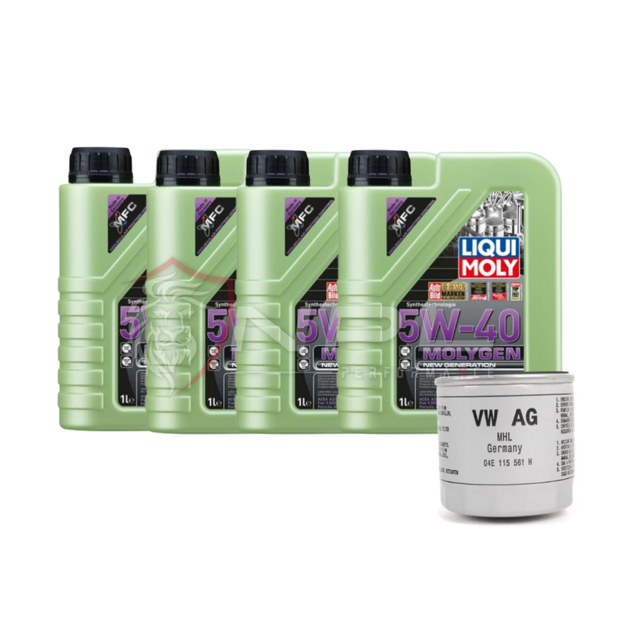 Kit de Troca de Óleo Liqui Moly Molygen Vw UP!, Jetta MK6, Golf MK7, Audi A3, Q3 Motor 1.0T, 1.4T NPL Performance Parts